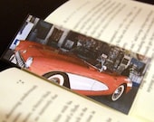 Red Corvette Photo Art Laminated Bookmark