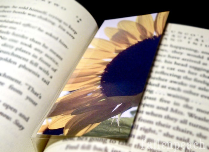 Sunshine Sunflower Photo Art Laminated Bookmark