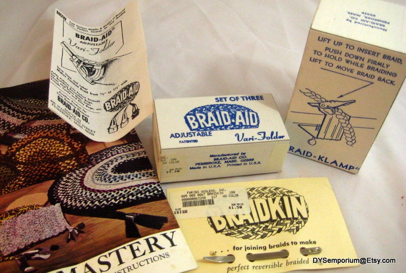 Braid Aid Rug Braid Tools Braidkin Lacer 3 Vari by DYSEmporium