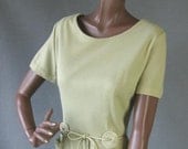 50s 60s Day Dress Vintage Mad Men Joan Office Diva Sheath Large to Extra Large