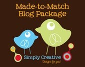 Blog Design - Made-To-Match Blog Package from Simply Creative Designs