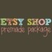 Etsy Shop Banner Avatar Set - Etsy Premade Design Package - Doodle Colors Design - Letter Patterns
