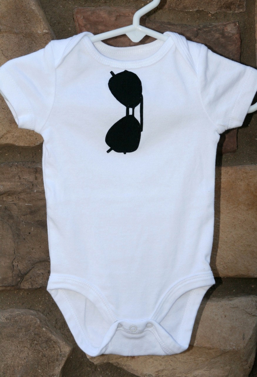 Hang Loose - Aviator Sunglasses on Baby Bodysuit