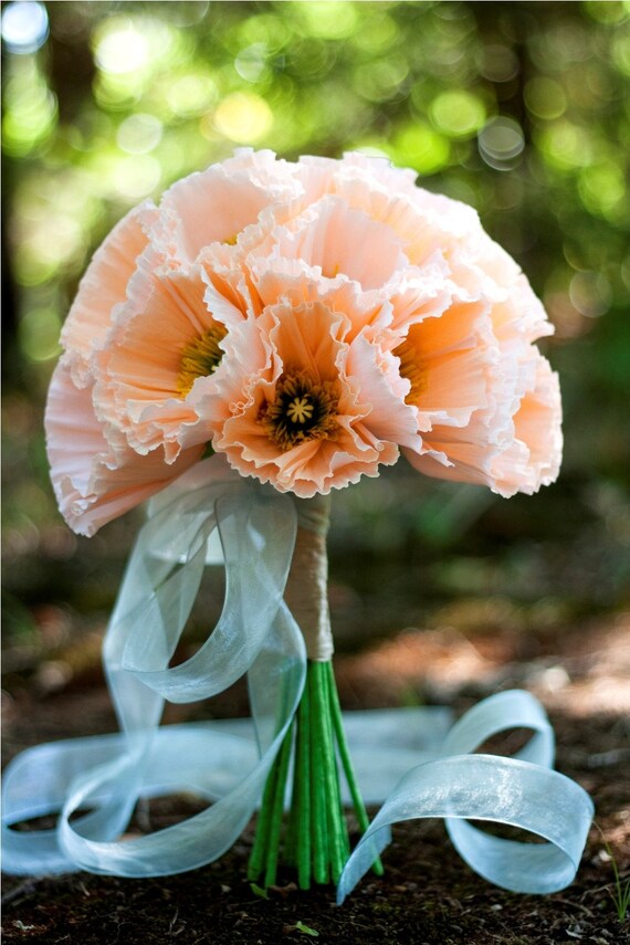 iceland poppy - paper flowers for wedding, gift, or home decor