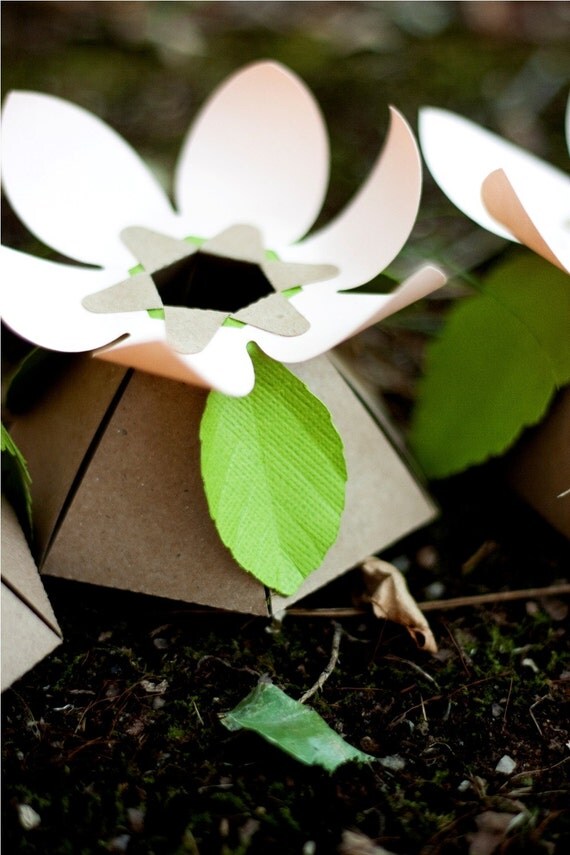 ROSE LEAF add-on for our DIY favor boxes - 10-count