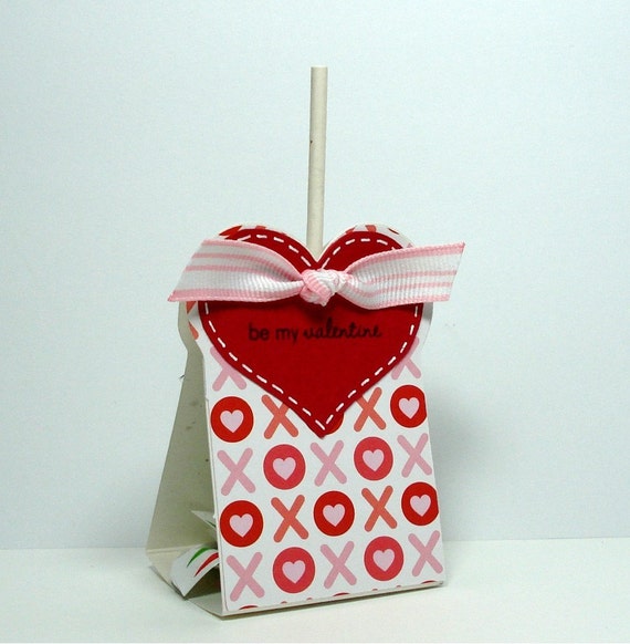 Set of 6 Be My Valentine Lollipop Holders by aguilarplace