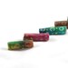 Fiber Beads Textile Beads Fabric Beads in Turquoise, Red, Blue, Green, Brown and Yellow Batik