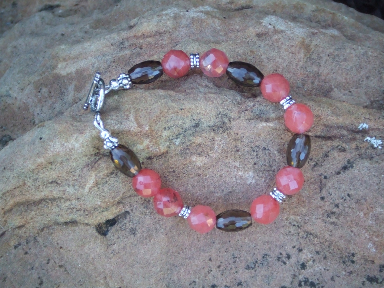 Cherry and Smoky Quartz
