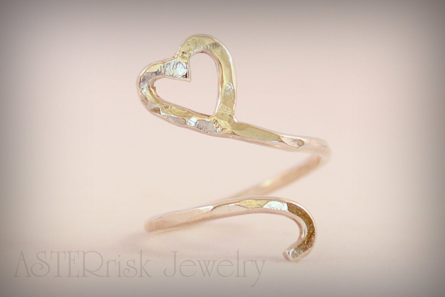 Ring - Sterling  Silver Heart Valentine Sweetheart Love