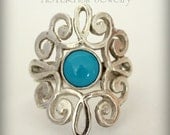 Ring - Sterling Silver, Turquoise