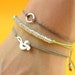 Sterling silver hoops bracelet