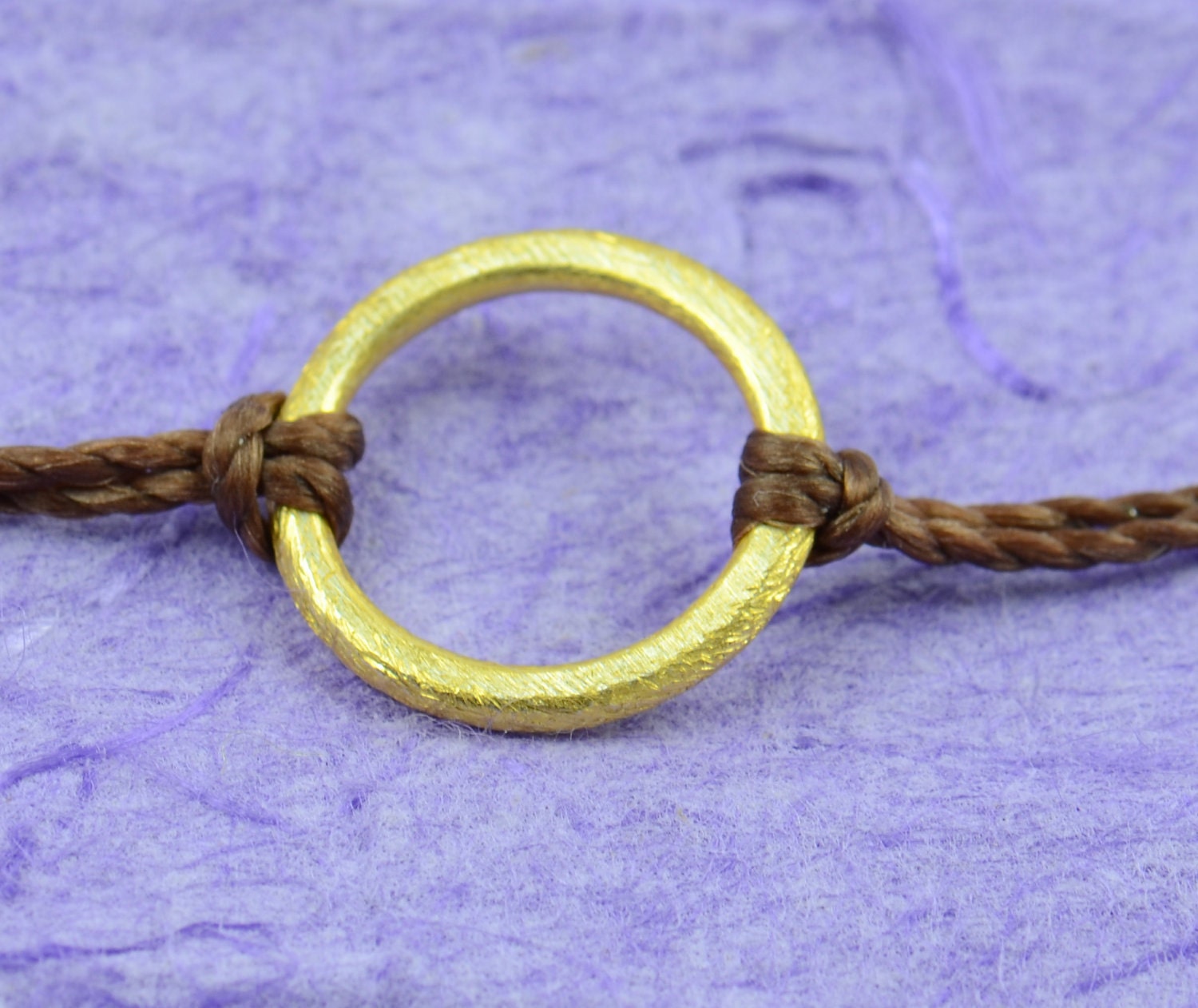 1,5 cm eternity circle gold Karma bracelet