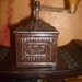 Antique Italian F& B Tre Spade metal coffee grinder 1900's