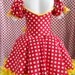 Minnie Mouse inspired costume tutu dress size 7 Halloween Costume Custom boutique