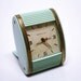 Vintage Blue Westclox Travalarm Wind Up Clock