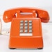 Refurbished Retro Bell Orange Push Button Phone