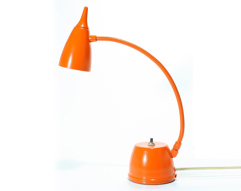 Vintage Retro Orange Electric Desk Lamp