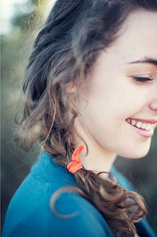 The Silk Hair Tie Package - 5 Elastic Solid Color Hair Ties that Double as Bracelets by Mane Message on Etsy