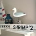 Beach Sign Shrimp  Vintage Style Nautical Kitchen Decor