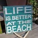Beach Sign Shabby Cottage Coastal Nursery and Nautical Decor