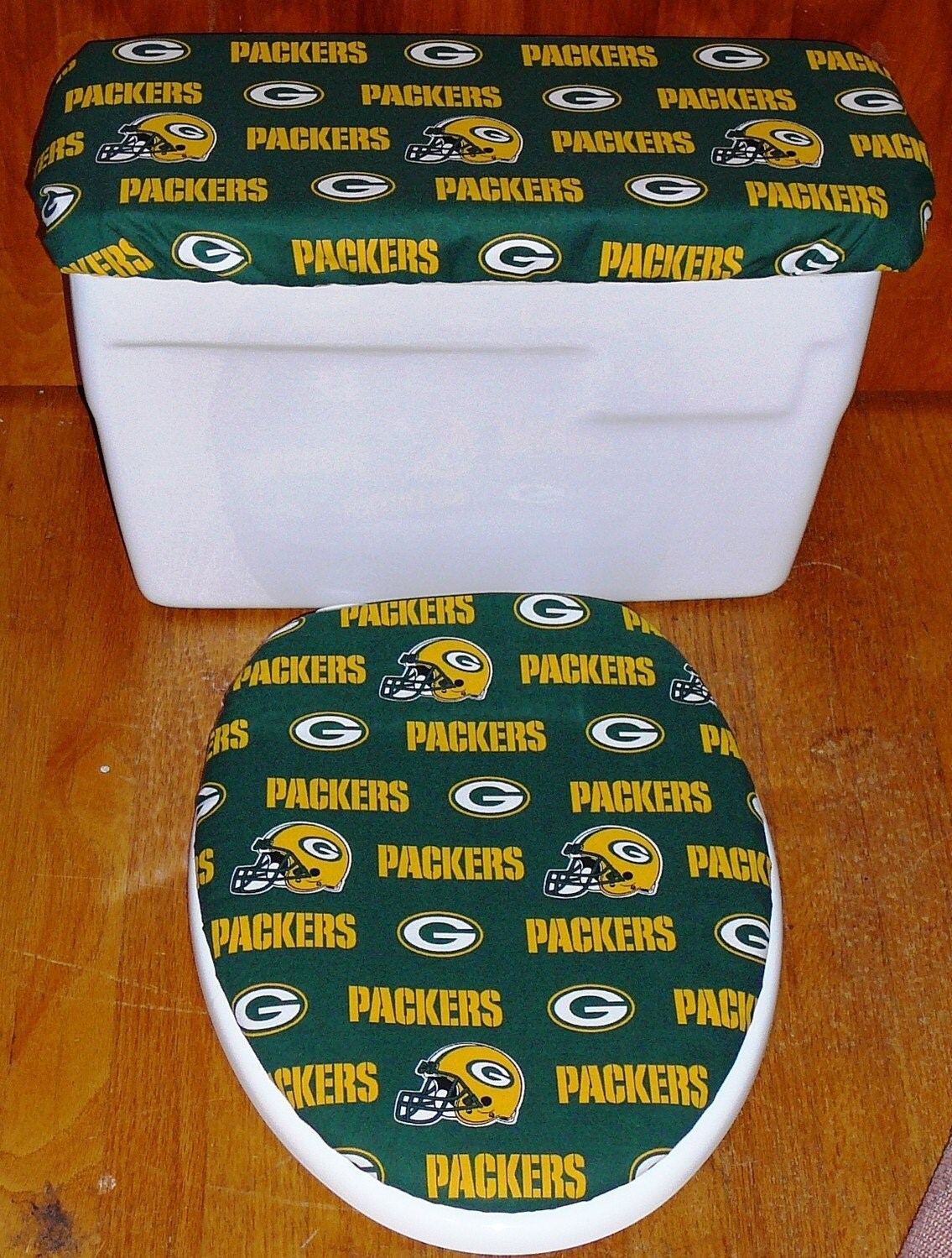 Green Bay Packers Toilet Seat and Tank Lid Cover Set Green Bay Packers Toilet Seat and Tank Lid Cover Set