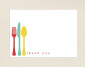 Silverware Thank You Note