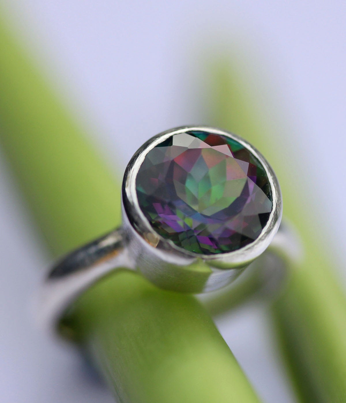 Mystic Topaz In Nickel Free Sterling Silver Ring - Made To Order