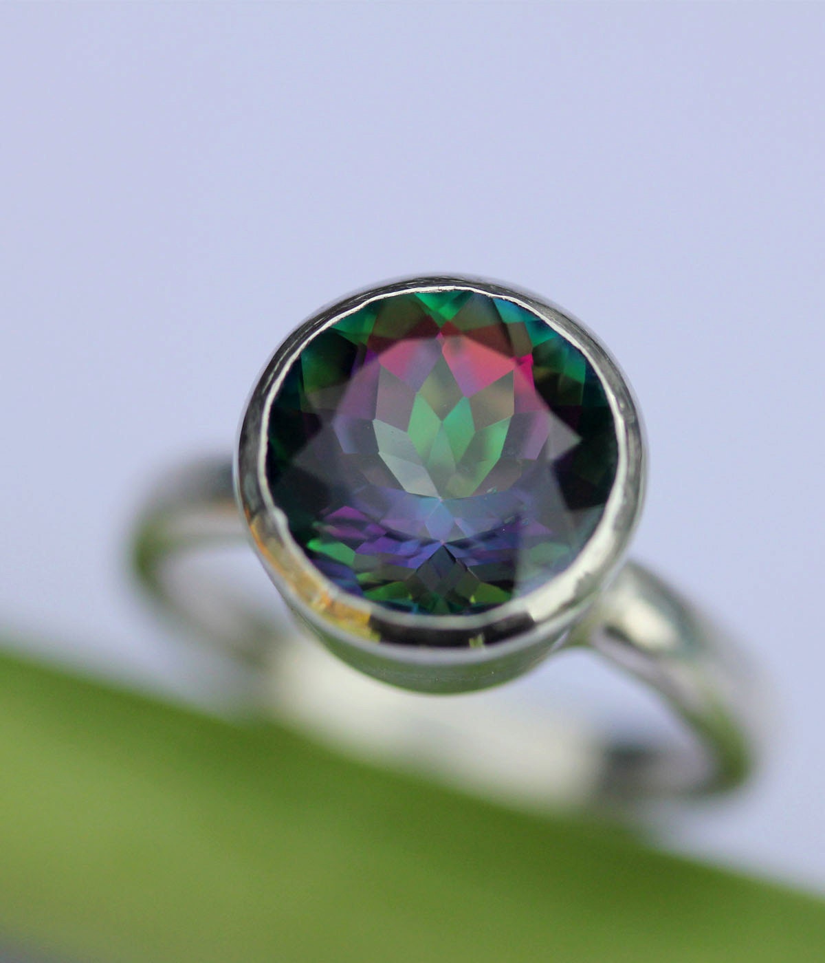 Mystic Topaz In Nickel Free Sterling Silver Ring - Made To Order