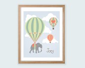 Printable Personalized Nursery Wall Art. Boy or Girl Styles