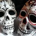 Day of the Dead Gothic Skull Cake Topper - Lrg RED & BLACK - RESERVED for Hilary