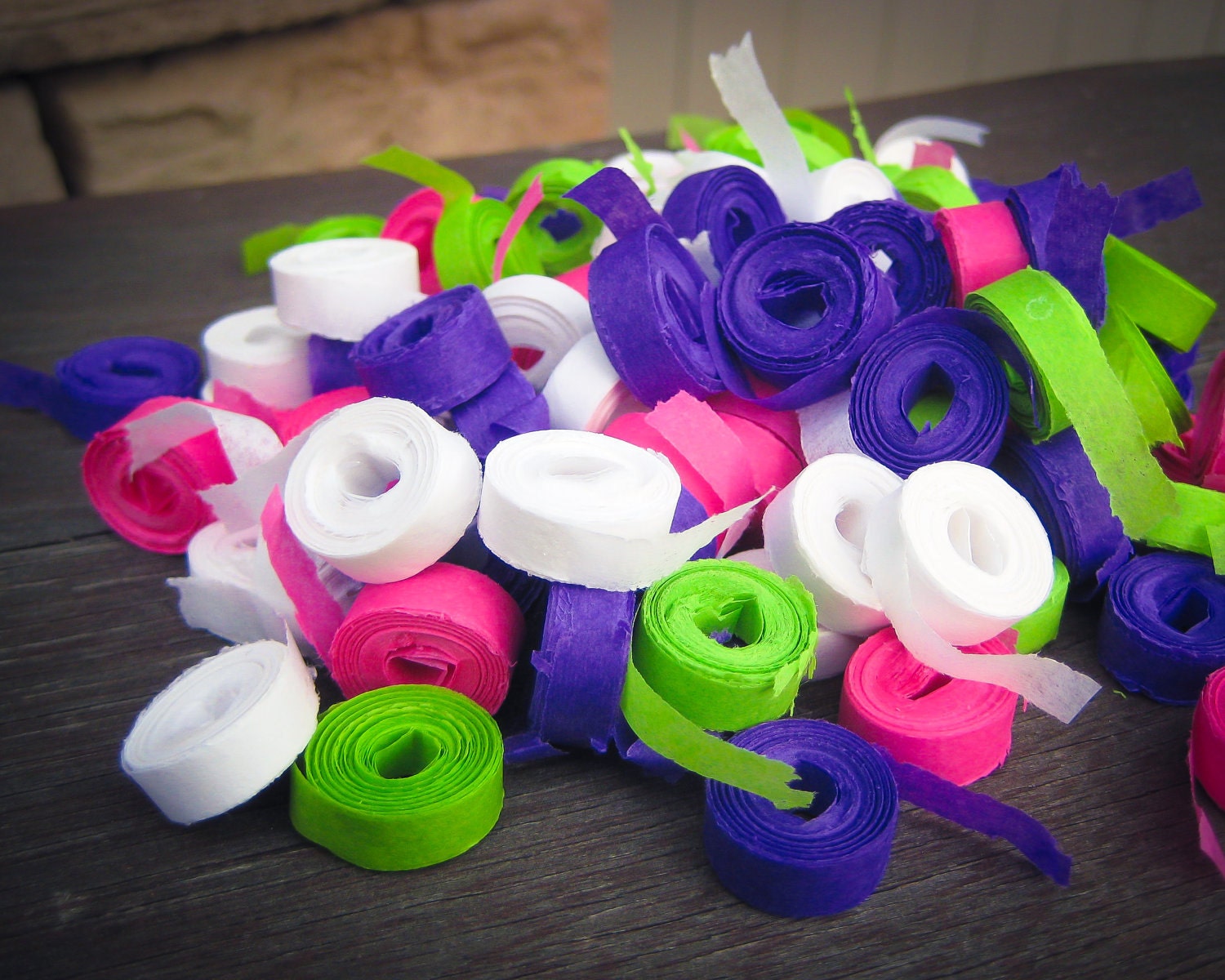 100 Hand Rolled Wedding Exit Sendoff Streamers - ORIGINAL