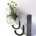 wood wall organizer hanger wooden modern hooks Slate Gray