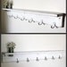 White Shelf wall organizer coat hanger 36 inch rustic shelf