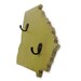 Wall hooks georgia primitive decor key hooks wooden organizer Green or you choose