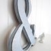 Ampersand sign wood wedding engagement decoration Shabby Chic photo prop CUSTOM