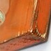primitive wall decor mason jar vase wood single vase - Poppy Orange