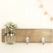 hook key wall vase wood sconce shabby chic cottage style Metallic Taupe