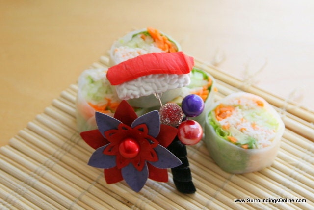 Sushi Boutonniere Offbeat Wedding Novelty