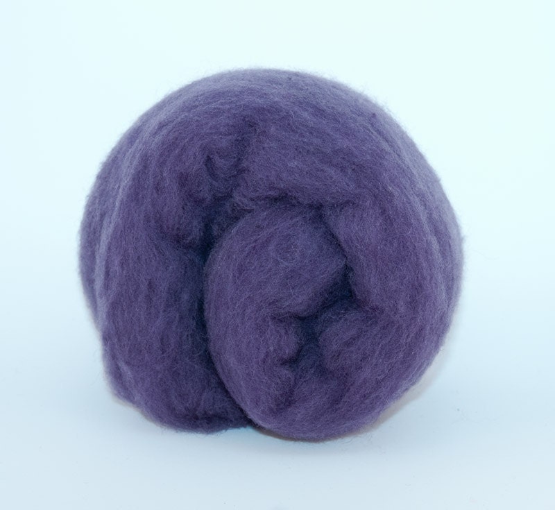 Merino/Silk Eggplant Batt - 1 ounce