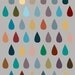 Rain Drops on Gray - Multicolor Raindrops - 8 x 10 print