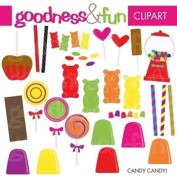 Buy 2 Sets, Get 2 Sets FREE - Digital Clipart  -  Candy Candy