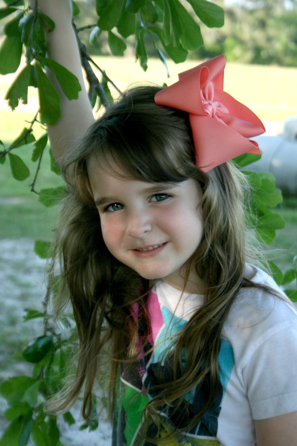 Pick 10 - Extra Large Hair Bows - Choose colors - 2.25 " Ribbon - Back to School Photos / Birthday / Flower Girl / Pageant - BIG