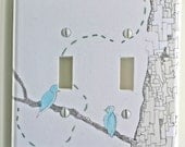 Love Birds Decorative Light Switch Plate Cover Made From Original Art Work