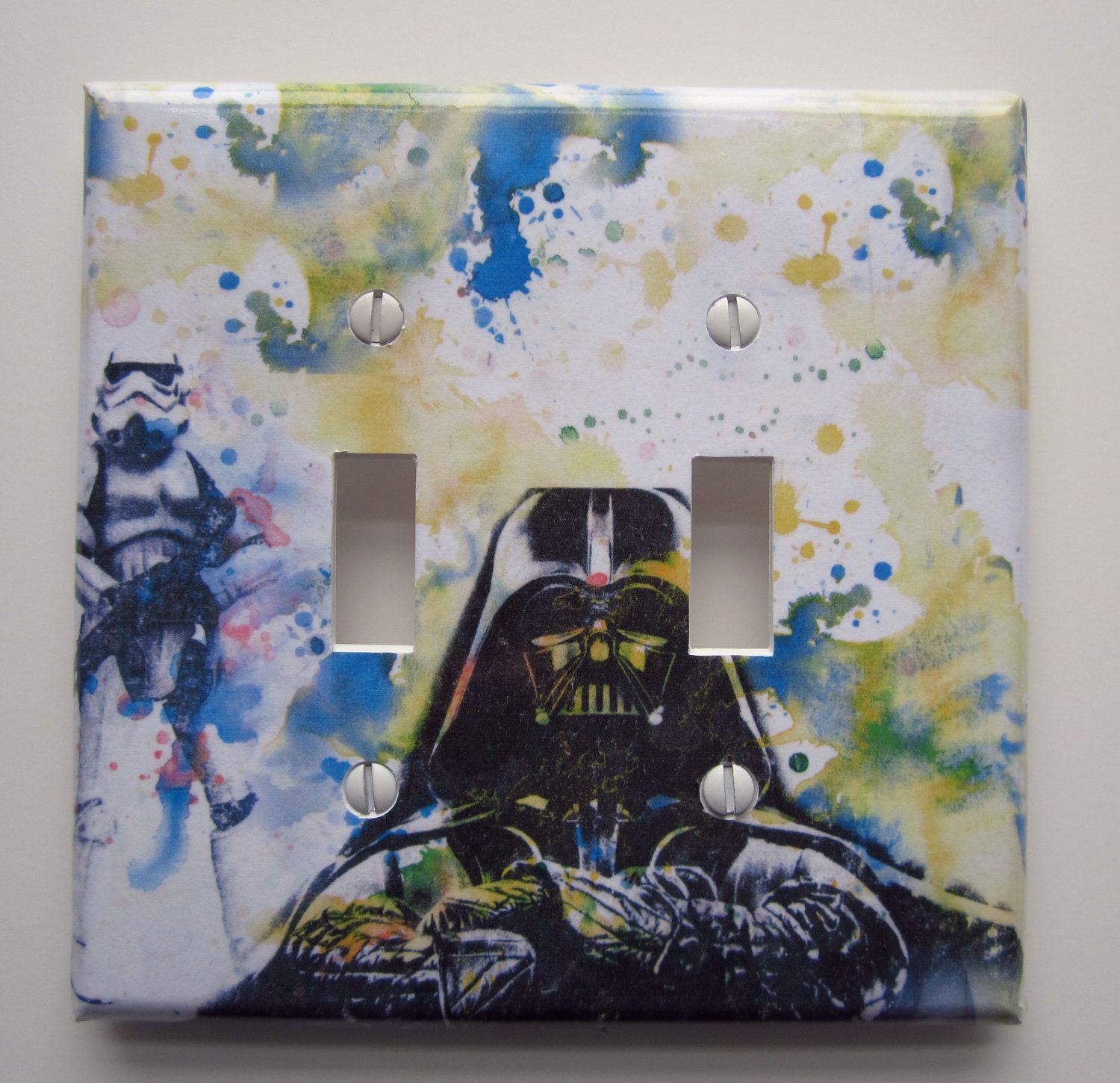 Darth Vader Storm Trooper Star Wars Decorative Double Light Switch Plate Cover