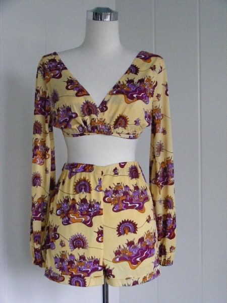 1940 Vintage Rockabilly Great Jersey 3 Piece Summer Set VLV Viva Las Vegas