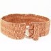 Closing Down Sale - Now only 15 Bucks - 2 Tone Copper Stripes Peyote Cuff Bracelet  FREE SHIPPING