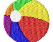 Beach Ball Mini Machine Embroidery Design