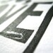 LINOCUT PRINT - Hello. Also, I love you BLACK letterpress typography valentine poster 8x10