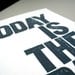PRINT - Today is the day NAVY BLUE linoleum block print 8x10 letterpress