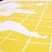 LINOCUT PRINT - world map YELLOW letterpress poster 8x10